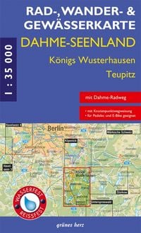 Produktbild: Rad-, Wander- und Gew&auml;sserkarte Dahme-Seen: K&ouml;nigs Wusterhausen, Teupitz