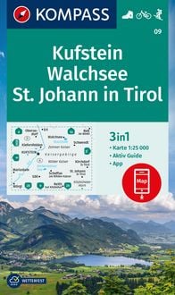 Produktbild: KOMPASS Wanderkarte 09 Kufstein, Walchsee, St. Johann in Tir