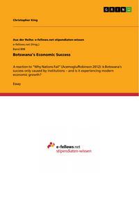 Produktbild: Botswana's Economic Success