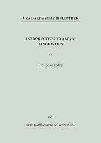 Produktbild: Introduction to Altaic Linguistics