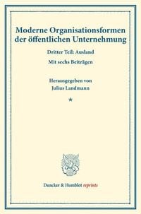 Produktbild: Moderne Organisationsformen der &ouml;ffentlichen Unternehmung.