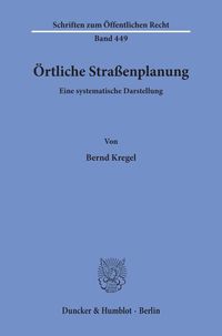 Produktbild: &Ouml;rtliche Stra&szlig;enplanung.