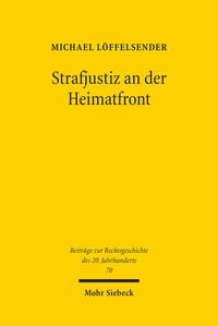 Produktbild: Strafjustiz an der Heimatfront