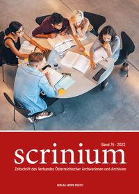 Bild vom Artikel Scrinium Band 76 – 2022 vom Autor 