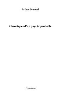 Produktbild: Chroniques d'un pays improbable