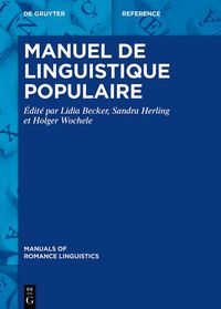 Produktbild: Manuel de linguistique populaire