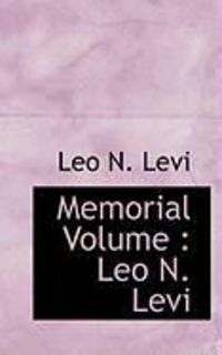 Produktbild: Memorial Volume: Leo N. Levi
