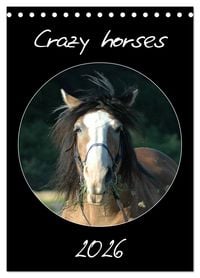 Produktbild: Crazy horses (Tischkalender 2026 DIN A5 hoch), CALVENDO Monatskalender