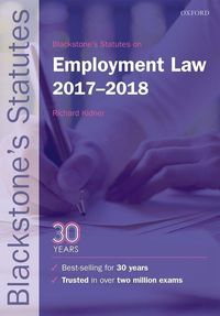 Produktbild: KIDNER, R: Blackstone's Statutes on Employment Law 2017-2018
