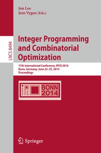 Produktbild: Integer Programming and Combinatorial Optimization