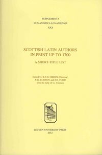 Produktbild: Scottish Latin Authors in Print up to 1700