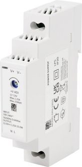 Produktbild: TRU COMPONENTS TC-10580800 Hutschienen-Netzteil (DIN-Rail) 12 V/DC 1.25 A 15 W Anzahl Ausg&auml;nge:1 x Inhalt 1 St.