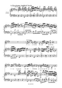 Magnificat D-Dur BWV 243, Klavierauszug