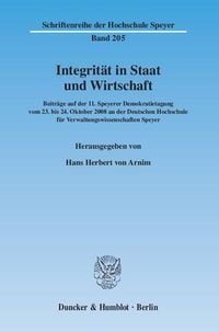 Produktbild: Integrit&auml;t in Staat und Wirtschaft.