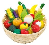 Bild vom Artikel Goki Obst und Gemüse im Korb für Kaufladen Holz, teilig vom Autor 