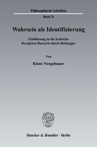Produktbild: Wahrsein als Identifizierung.