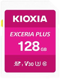Produktbild: Kioxia EXCERIA PLUS SDXC-Karte 128GB UHS-I, v30 Video Speed Class