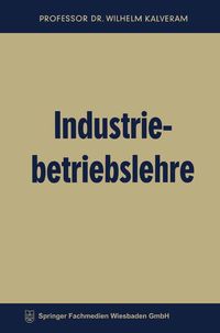Produktbild: Industriebetriebslehre