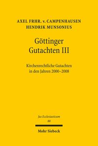 Bild vom Artikel Göttinger Gutachten III vom Autor Axel Frhr. Campenhausen