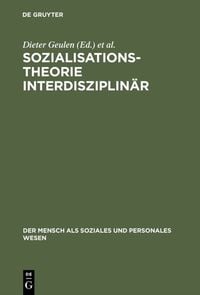 Produktbild: Sozialisationstheorie interdisziplin&auml;r
