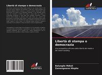 Produktbild: Libert&agrave; di stampa o democrazia