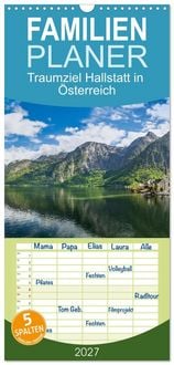 Produktbild: Familienplaner 2027 - Traumziel Hallstatt in &Ouml;sterreich mit 5 Spalten (Wandkalender, 21 x 45 cm) CALVENDO
