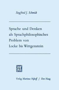 Produktbild: Sprache und Denken als Sprachphilosophisches Problem von Locke bis Wittgenstein