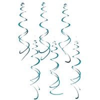 Produktbild: Spiral Luftschlangen, T&uuml;rkis Matt
