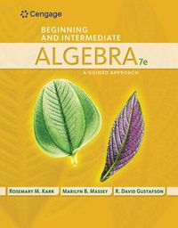 Produktbild: Bundle: Beginning and Intermediate Algebra: A Guided Approach, 7th + Webassign Printed Access Card for Karr/Massey/Gustafson's Beginning and Intermedi