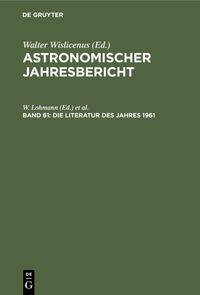 Produktbild: Die Literatur des Jahres 1961