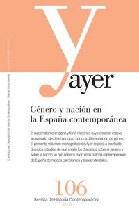 Produktbild: G&eacute;nero y naci&oacute;n en la Espa&ntilde;a contempor&aacute;nea : ayer 106