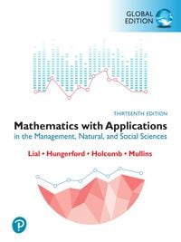 Produktbild: Mathematics with Applications in the Management, Natural and Social Sciences, Global Edition