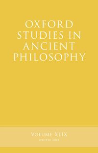 Produktbild: Oxford Studies in Ancient Philosophy, Volume 49