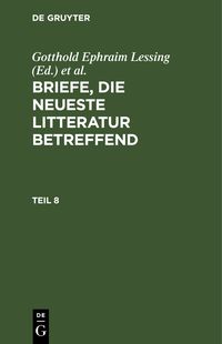 Produktbild: Briefe, die neueste Litteratur betreffend. Teil 8