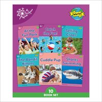 Produktbild: Phonic Books Dandelion World Stages 16-20 ('Tch' and 'Ve', Two-Syllable Words, Suffixes -Ed and -Ing and 'Le')