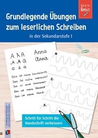 Produktbild: Grundlegende &Uuml;bungen zum leserlichen Schreiben in der Sek I