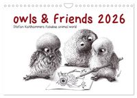 Produktbild: owls & friends 2026 (Wall Calendar 2026 DIN A4 landscape), CALVENDO 12 Month Wall Calendar