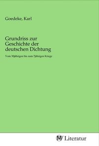 Produktbild: Grundriss zur Geschichte der deutschen Dichtung