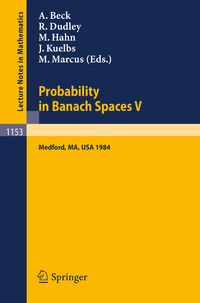 Produktbild: Probability in Banach Spaces V