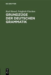 Produktbild: Grundz&uuml;ge der deutschen Grammatik