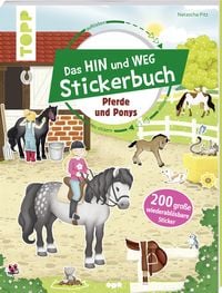 Produktbild: Das Hin-und-weg-Stickerbuch. Pferde und Ponys