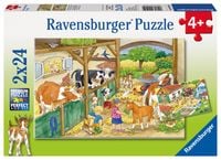 Produktbild: Puzzle Ravensburger Fr&ouml;hliches Landleben 2 X 24 Teile