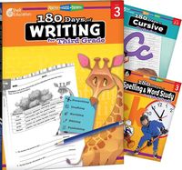 Produktbild: 180 Days(r) Writing, Spelling, & Cursive Grade 3: 3-Book Set