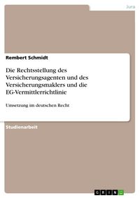 Produktbild: Umsetzung der Versicherungsvermittler-Richtlinie