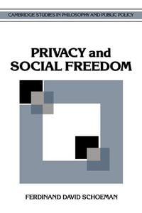 Produktbild: Privacy and Social Freedom