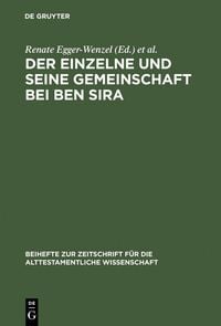Produktbild: Der Einzelne und seine Gemeinschaft bei Ben Sira