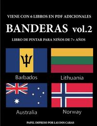 Produktbild: Libro de pintar para ni&ntilde;os de 7+ a&ntilde;os (Banderas vol. 2)