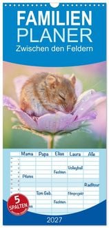 Produktbild: Familienplaner 2027 - Zwischen den Feldern mit 5 Spalten (Wandkalender, 21 x 45 cm) CALVENDO