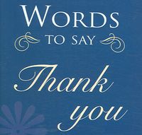 Produktbild: Words to Say Thank You