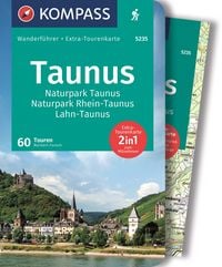 Produktbild: KOMPASS Wanderf&uuml;hrer Taunus, Naturpark Taunus, Naturpark Rhein-Taunus, Lahn-Taunus, 60 Touren mit Extra-Tourenkarte